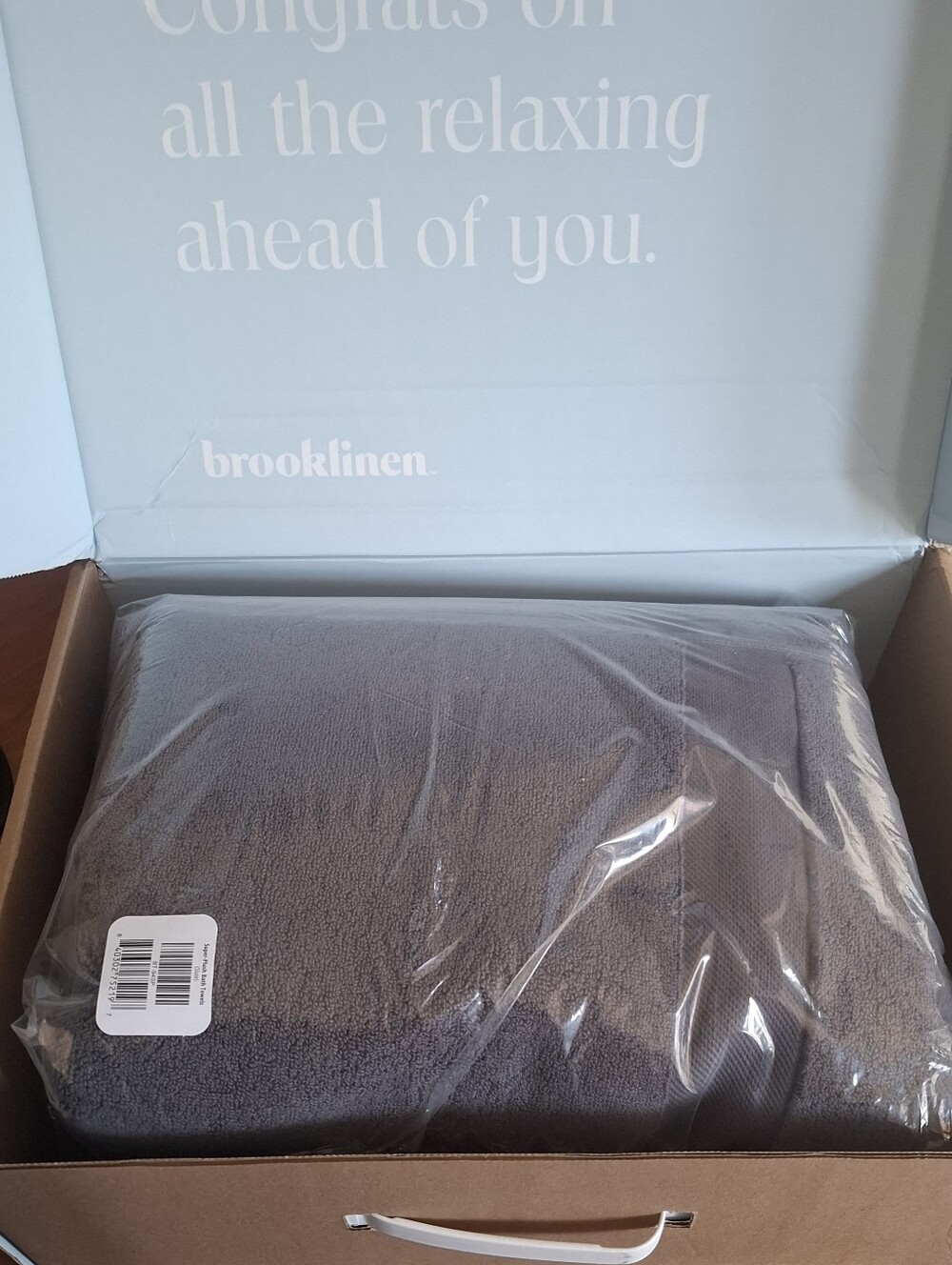 Brooklinen Super Plush Bath Towel Set, Slate